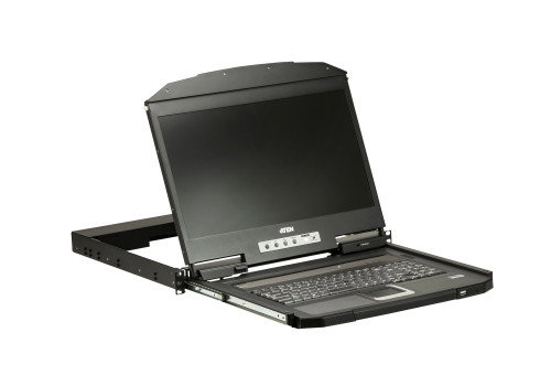 Aten CL3100NX-US Consola KVM LCD de 18,5 pulgadas con diseño de profundidad corta y teclado US Aten CL3100NX-US Consola KVM LCD de 18,5 pulgadas con diseño de profundidad corta y teclado US