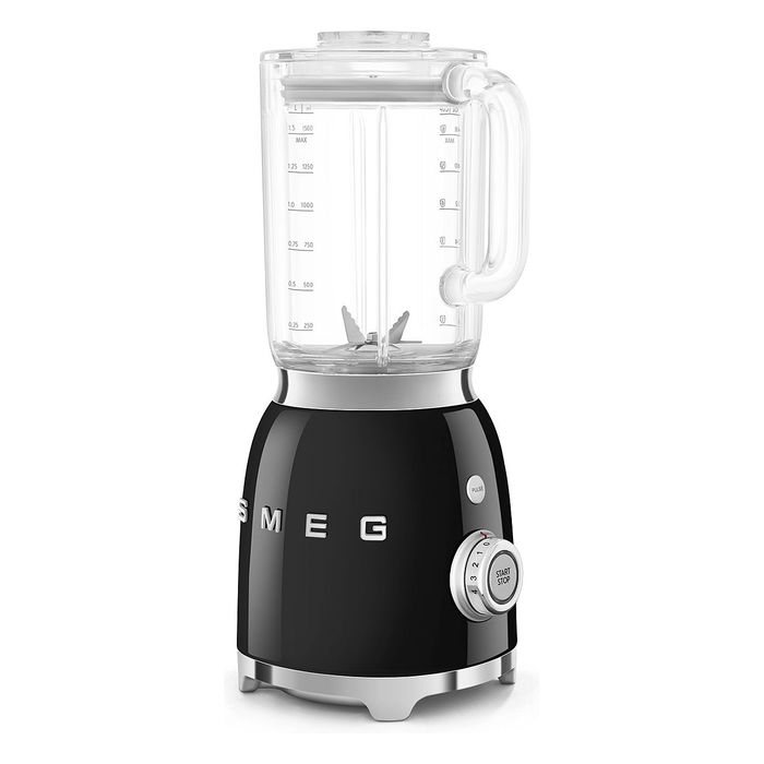 Smeg BLF03BLEU Batidora de Vaso, 800W, 1.5L, Color Negro Pastel