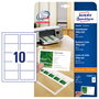 AVERY Zweckform Tarjetas de visita C32011-10 blanco mate 200 g/qm, 100 unidades
