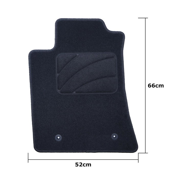 OCC Design Alfombrillas Coche 5 Piezas para Toyota Avensis 2003-2009, Referencia OCCTY0004 - Ajuste Específico con Talonera y Antideslizante