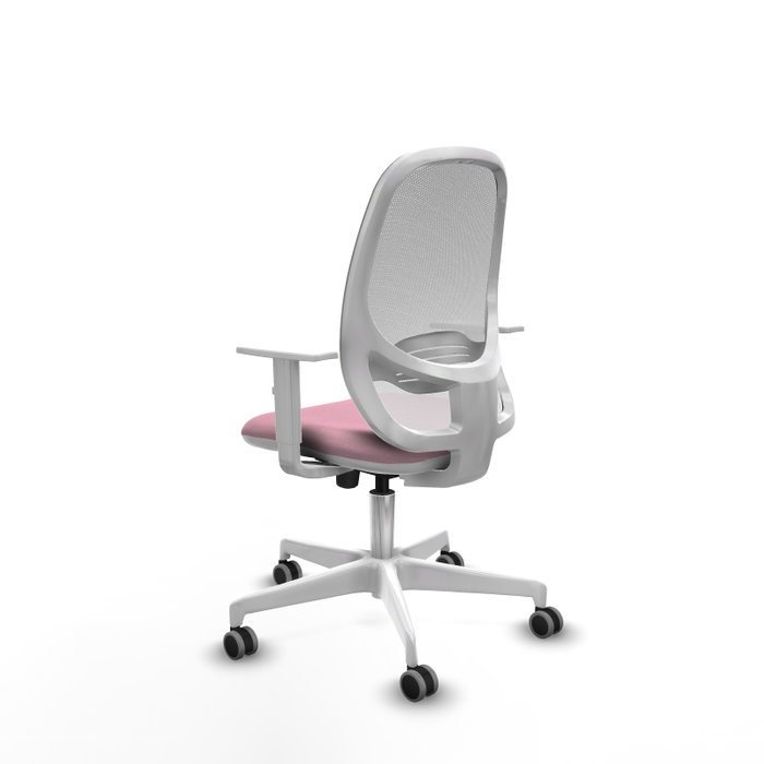 PIQUERAS Y CRESPO Silla de oficina Cilanco con mecanismo Sincro/Traslack, Rosa y Blanco PIQUERAS Y CRESPO Silla de oficina Cilanco con mecanismo Sincro/Traslack, Rosa y Blanco