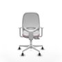 PIQUERAS Y CRESPO Silla de oficina Cilanco con mecanismo Sincro/Traslack, Rosa y Blanco