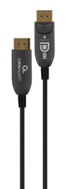 Gembird CC-DP8K-AOC-5M Cable DisplayPort AOC Óptico Activo 8K a 60Hz, 5 Metros, Fibra Óptica, Negro, Conectores Metálicos Chapados en Oro, DisplayPort 1.4