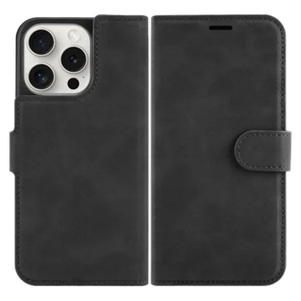 Just in Case Funda cartera con soporte y bolsillos para tarjetas para Apple iPhone 14 Pro (6.1") - Negro 8381149