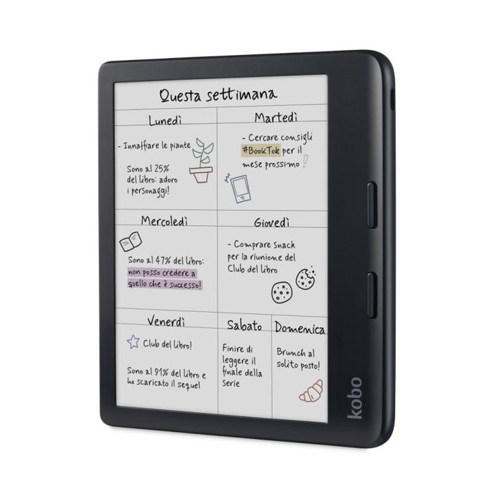 Kobo Libra Colour eBook Reader - Negro (Schwarz) / N428-KU-BK-K-CK / N428KUBKKCK