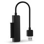 CoreParts Convertidor USB 3.2 Gen1 a SATA 2.5 pulg para HDD/SSD, 5Gbps, Negro