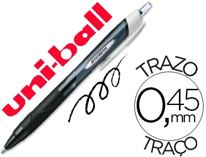 Uni-Ball Jetstream Sport SXN-150E Retráctil Negro (Set de 12)