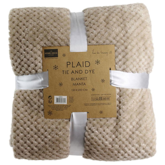 Home Deco Factory Manta Beige XXL 150x200 cm Home Deco Factory Manta Beige XXL 150x200 cm