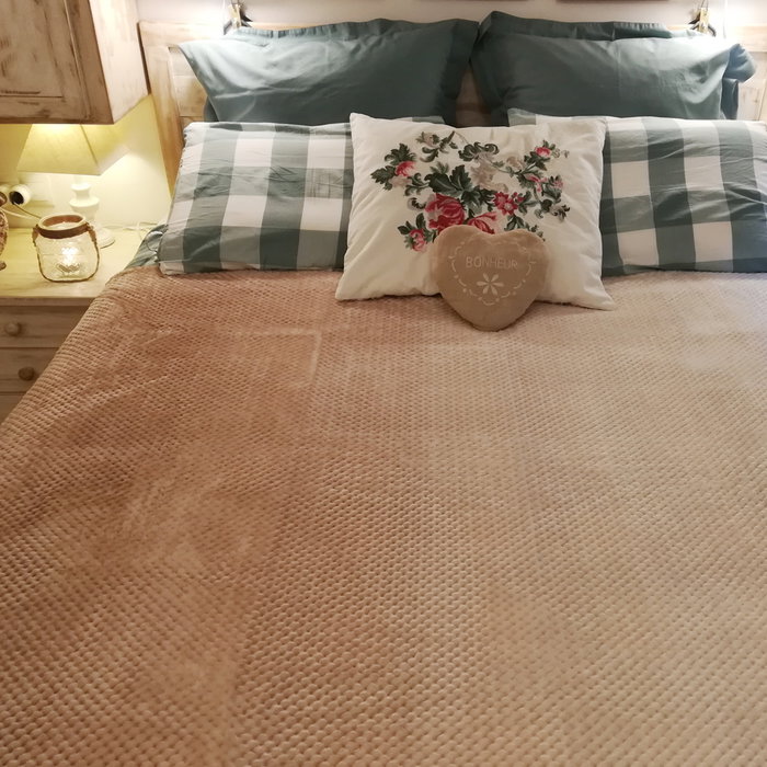 Home Deco Factory Manta Beige XXL 150x200 cm Home Deco Factory Manta Beige XXL 150x200 cm