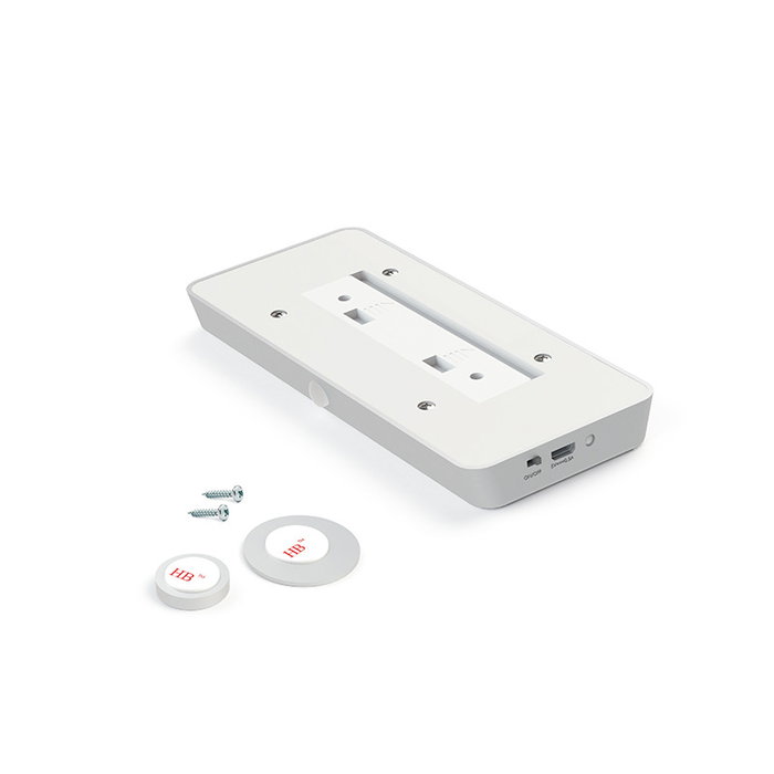 Herrajes Alk Lámpara 9Led Con Sensor Pir 1W Batería Recargable 150X65Xh14