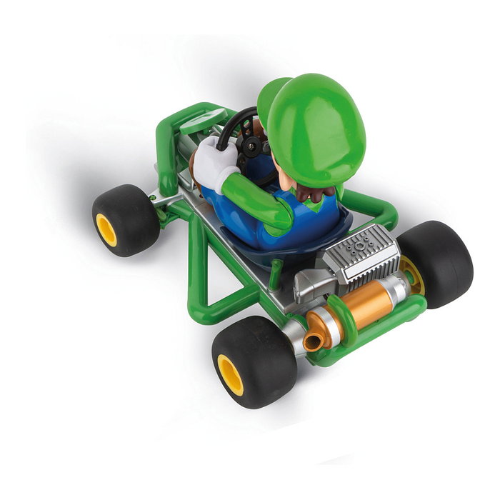 Carrera 370200984P Mario Kart Luigi Pipe Kart RC - Coche de control remoto 2,4GHz para niños de 6+ años, Verde, 210mm, 9 km/h, batería LiFePo4 320 mAh