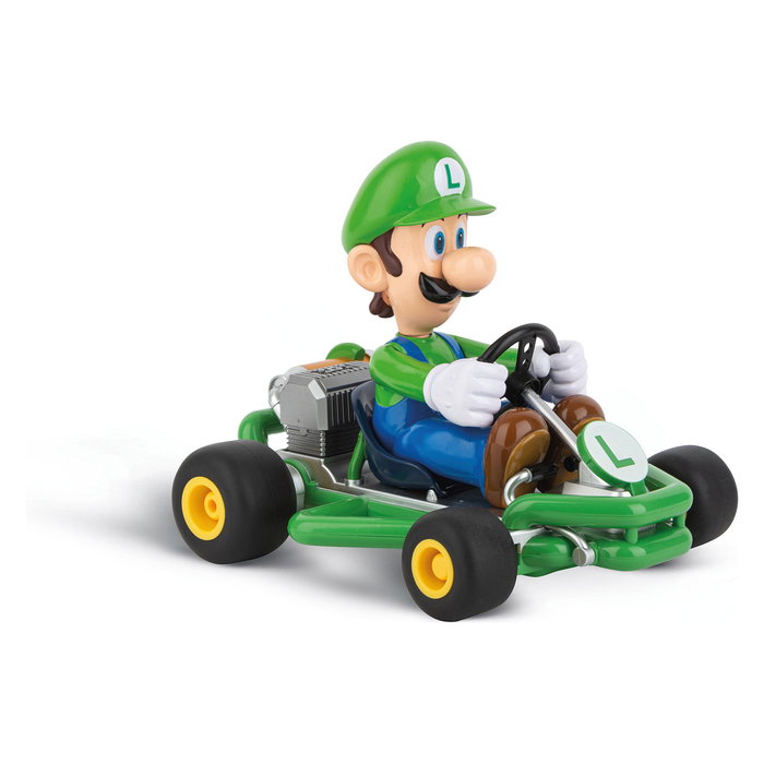 Carrera 370200984P Mario Kart Luigi Pipe Kart RC - Coche de control remoto 2,4GHz para niños de 6+ años, Verde, 210mm, 9 km/h, batería LiFePo4 320 mAh