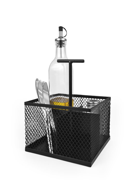 Inde Organizador Menaje Mesa Metal Cuad. 16,5 cm x 21,2 cm x 16,3 cm My Bar (8 Unidades)