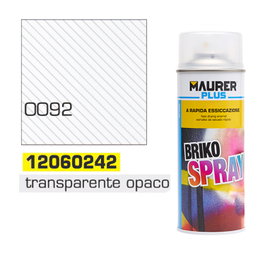 MAURER Spray Pintura Transparente Opaco Mate 400 ml