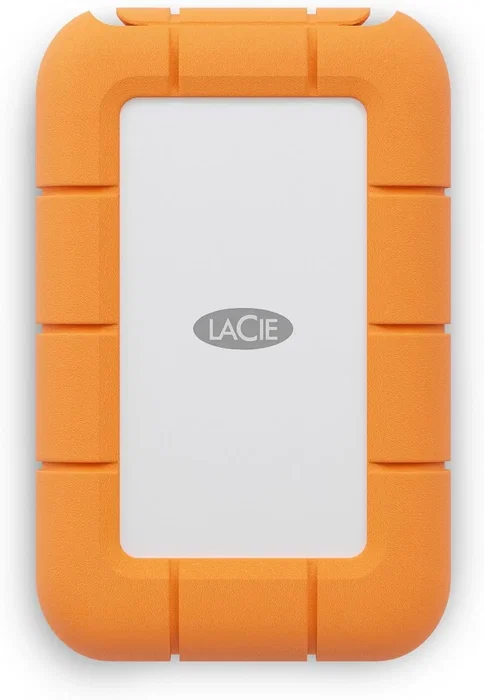 Seagate LaCie Rugged Mini STMF2000400 Disco Duro Externo SSD Portátil 2TB USB-C 3.2 Gen 2x2 2000MB/s Resistente Gris/Naranja