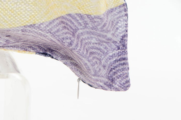 DKD Home Decor Cojin Oriental Amarillo Blanco 45 x 10 x 45 cm (4 Unidades)