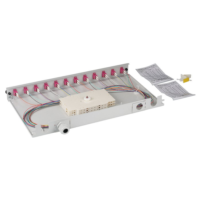 EFB Elektronik Caja de empalme LC 50/125Á OM4 con 48 pigtails, BA71901L48OM4 EFB Elektronik Caja de empalme LC 50/125Á OM4 con 48 pigtails, BA71901L48OM4