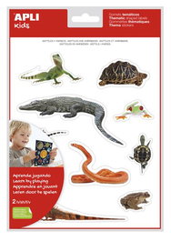 APLI Gomets Removibles de Reptiles y Anfibios Set de 5 (20 uds. por bolsa)