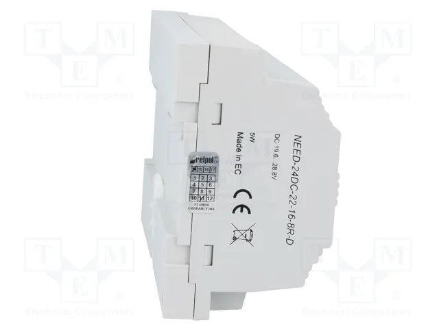 RELPOL Relé programable NEED 24V DC, 16 entradas y 8 salidas
