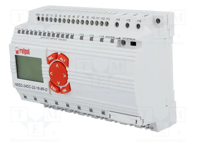 RELPOL Relé programable NEED 24V DC, 16 entradas y 8 salidas