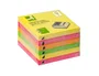 Q-connect Bloc de notas adhesivas quita y pon zig-zag 76x76 mm colores neon surtidos
