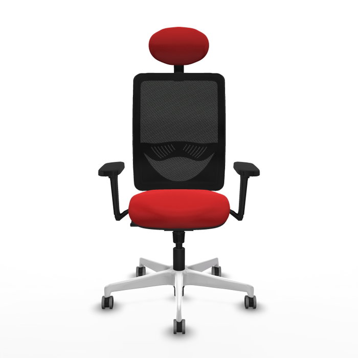 PIQUERAS Y CRESPO Silla de oficina Zulema con Mecanismo Sincro Rojo y Negro PIQUERAS Y CRESPO Silla de oficina Zulema con Mecanismo Sincro Rojo y Negro