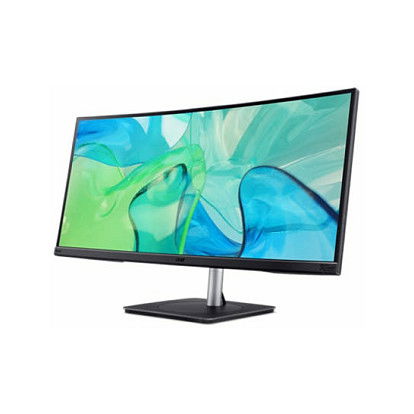 Acer CB343CURb Monitor 34" 86.4cm UltraWide Quad HD 3440x1440 IPS Curvo 3800R Negro Plata
