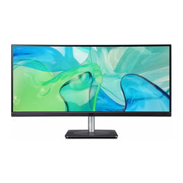 Acer CB343CURb Monitor 34" 86.4cm UltraWide Quad HD 3440x1440 IPS Curvo 3800R Negro Plata