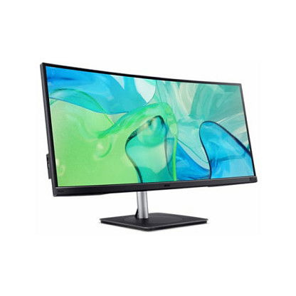 Acer CB343CURb Monitor 34" 86.4cm UltraWide Quad HD 3440x1440 IPS Curvo 3800R Negro Plata