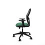 PIQUERAS Y CRESPO Alocén Silla de Oficina Malla Negra y Bali Verde Esmeralda