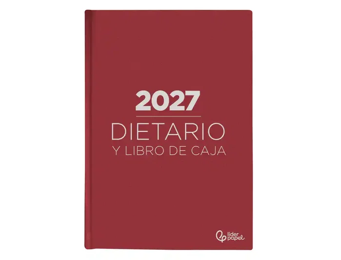 Liderpapel Dietario 2027 Bilingüe Rojo 150x215 mm
