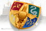 The Noble Collection Peluche Harry Potter - Snitch Dorada Extraíble de Felpa con Escudo de Hogwarts Bordado, Almohada Cojín 14''
