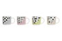 DKD Home Decor Set de 12 Tazas de Gres Surtidas Scandi