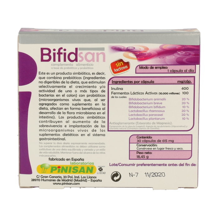 Pinisan Bifidsan 20 cápsulas Pinisan Bifidsan 20 cápsulas