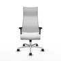 PIQUERAS Y CRESPO Sillón Albacete Blanco con Mecanismo Sincro y Base de Aluminio