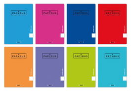 Libreta Papyrus A5+ 48H 90G Pp Pauta 2,5 Col.Sur. (Set de 10)