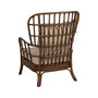 Sillón Marrón Ratán Decoración 82 X 78 X 108 cm
