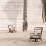 Sillón Marrón Ratán Decoración 82 X 78 X 108 cm
