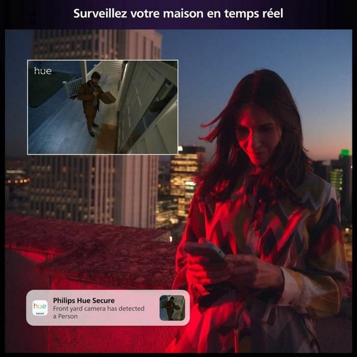 Philips Hue Cámara inalámbrica segura HD 1080P - Blanca