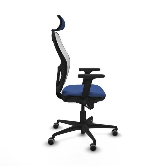 PIQUERAS Y CRESPO Silla de oficina Jorquera Azul Marino y Blanco