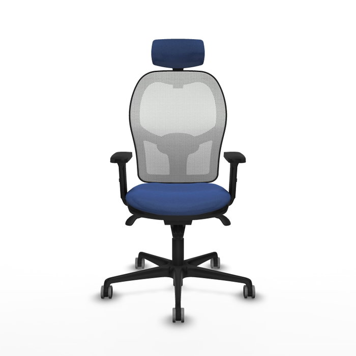 PIQUERAS Y CRESPO Silla de oficina Jorquera Azul Marino y Blanco