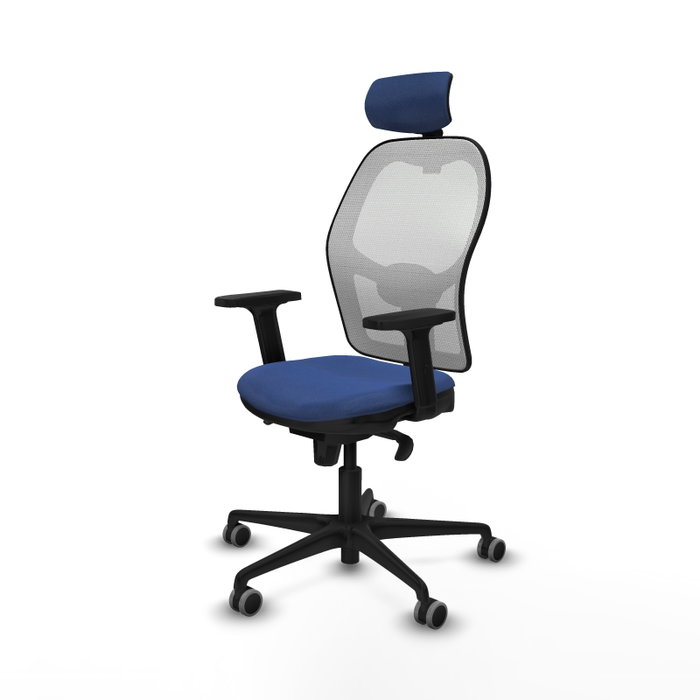 PIQUERAS Y CRESPO Silla de oficina Jorquera Azul Marino y Blanco