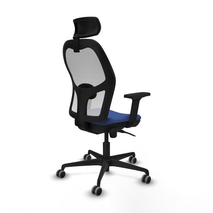 PIQUERAS Y CRESPO Silla de oficina Jorquera Azul Marino y Blanco