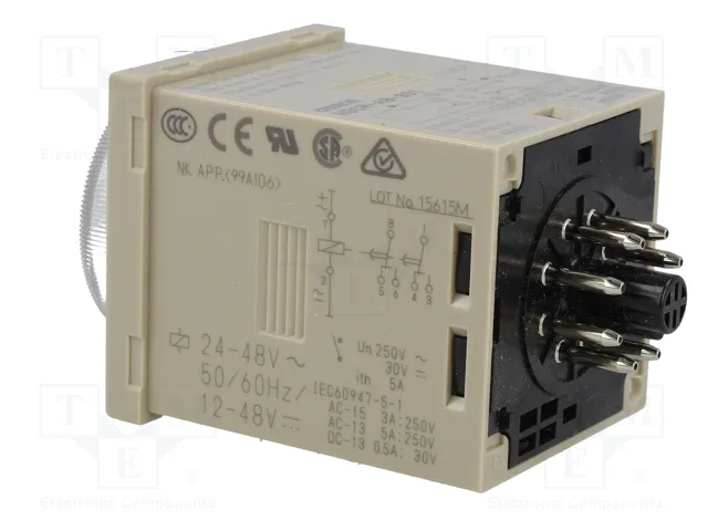 OMRON H3CR-A8-301-24 Relé de tiempo DPDT 24-48VAC/12-48VDC