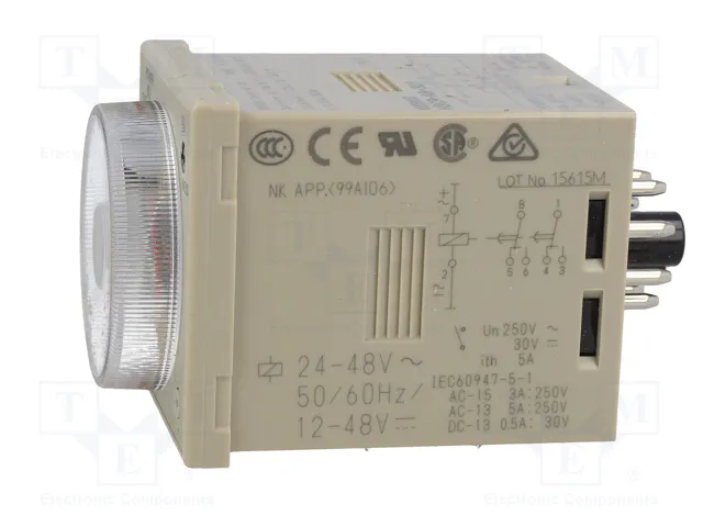 OMRON H3CR-A8-301-24 Relé de tiempo DPDT 24-48VAC/12-48VDC