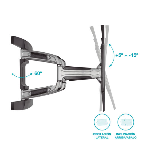 Holmios Soporte PRO de TV con brazo para 37''-80''