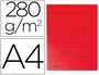 Exacompta Subcarpeta Cartulina Reciclada A4 Roja 280g/m2 con 2 Solapas