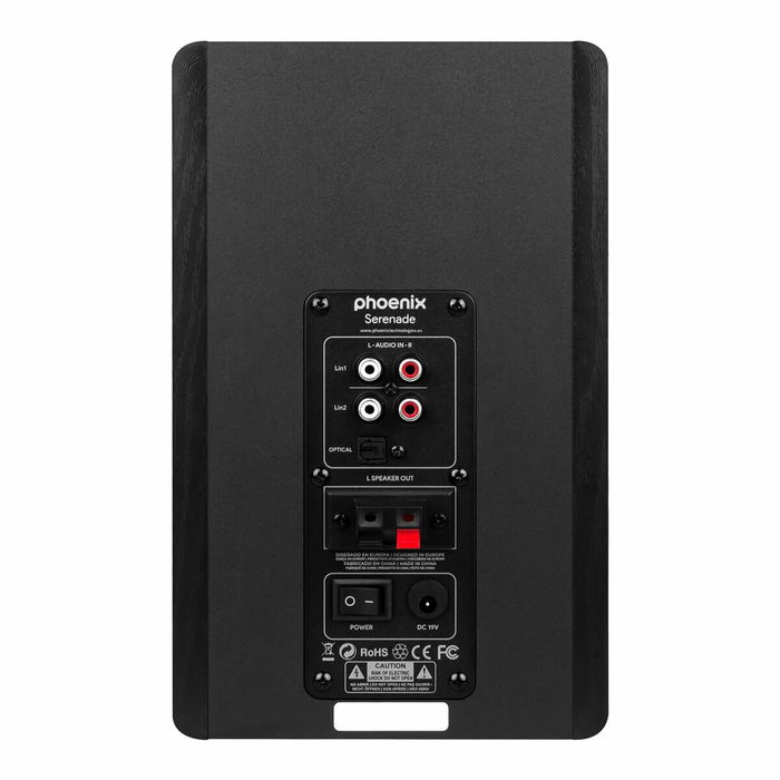 Phoenix Serenade Altavoces de Estudio para PC 60W con Bluetooth 5.0, Conexión RCA, USB y Óptica, para Música, Cine y Diálogo Phoenix Serenade Altavoces de Estudio para PC 60W con Bluetooth 5.0, Conexión RCA, USB y Óptica, para Música, Cine y Diálogo