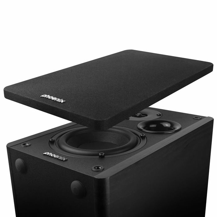 Phoenix Serenade Altavoces de Estudio para PC 60W con Bluetooth 5.0, Conexión RCA, USB y Óptica, para Música, Cine y Diálogo Phoenix Serenade Altavoces de Estudio para PC 60W con Bluetooth 5.0, Conexión RCA, USB y Óptica, para Música, Cine y Diálogo