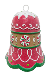 DKD Home Decor Figura LED Resina Campana Multicolor
